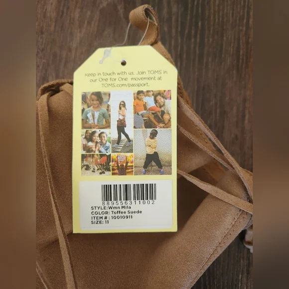 NWT TOMS Mila Toffee Suede Leather Boots 11 - Picture 5 of 10